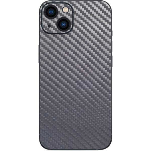 Silver Carbon Fiber Specialty Texture Material iPhone 13 Skin